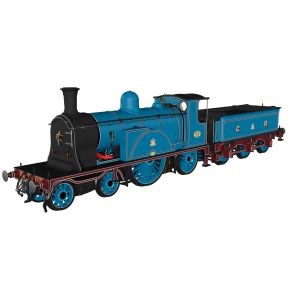 Rapido 982501 OO Gauge Caledonian Single 4-2-2 No.123 CR Blue Railtour Condition DCC Sound Fitted