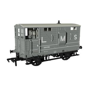 Rapido 987004 OO Gauge LNWR Diagram 17B Brake Van Pre 1936 LMS Grey No.280361