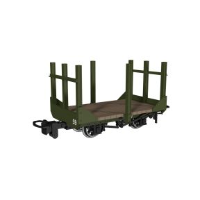 Rapido 990704 OO-9 Stake Wagon Plain Green No.59
