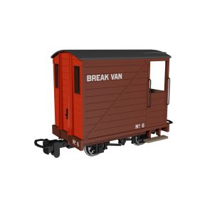 Rapido 990802 OO-9 Single Veranda Brake Van Brown with Red Ends No.6