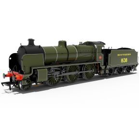 Rapido 992003 OO Gauge SR U Class 2-6-0 1638 SR Olive Green