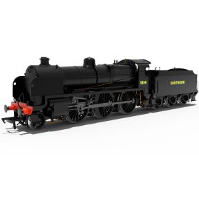 Rapido 992004 OO Gauge SR U Class 2-6-0 1614 SR Black Sunshine Lettering