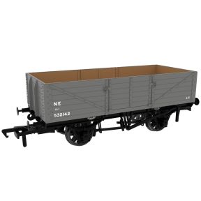 Rapido 995008 OO Gauge GCR Diagram 9A/9B 6 Plank Open Wagon Post 1936 LNER Grey No.532142