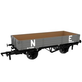 Rapido 996006 OO Gauge GCR Diagram 6C 3 Plank Open Wagon Pre 1936 LNER Grey No.546143