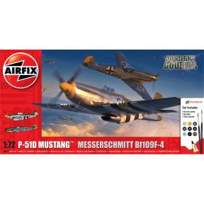Airfix A50193 P-51D Mustang vs Bf109F-4 Dogfight Double Plastic Kit
