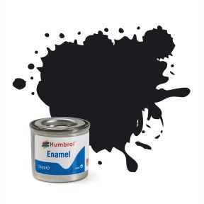 Humbrol Black Enamel Paint - Various finishes and sizes to choose