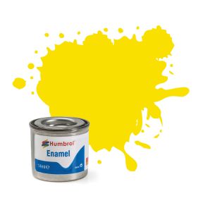 Humbrol No.99 Lemon Matt Finish Enamel Paint 14ml Tinlet