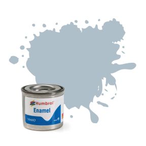 Humbrol No.127 US Ghost Grey Satin Finish Enamel Paint 14ml Tinlet