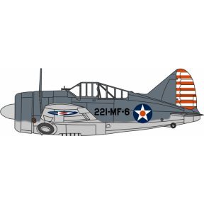 Oxford Diecast AC131 Brewster Buffalo VMF-221 US Marine Corps MCAS Ewa Hawaii