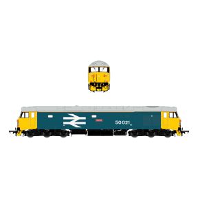 Accurascale ACC2215DCC OO Gauge Class 50 50021 'Rodney' BR Large Logo Blue With Orange Cantrail Stripe DCC Sound Fitted