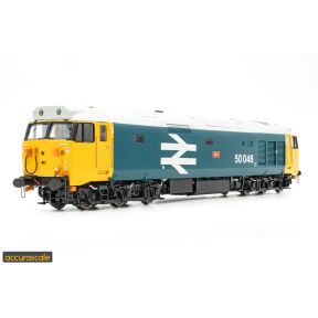 Accurascale ACC2395DCC OO Gauge Class 50 50046 'Ajax' BR Large Logo Blue DCC Sound Fitted