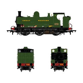 Accurascale ACC2881DCC OO Gauge GW 57xx 0-6-0 Pannier Tank 5754 GW Green Great Western DCC Sound Fitted