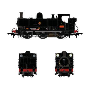 Accurascale ACC2888DCC OO Gauge GW 57xx 0-6-0 Pannier Tank 7714 BR Black Early Crest Red Plates DCC Sound Fitted