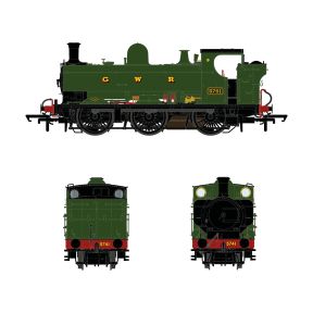 Accurascale ACC2972DCC OO Gauge GW 57xx 0-6-0 Pannier Tank 5741 GW Green GWR DCC Sound Fitted