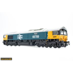 Accurascale ACC3025DCC OO Gauge Class 66 '66789 British Rail 1948 - 1997' GBRF Large Logo Blue DCC Sound Fitted