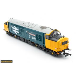 Accurascale ACC3153 OO Gauge Class 37 37420 'The Scottish Hosteller' BR Large Logo Blue With Highland Stag