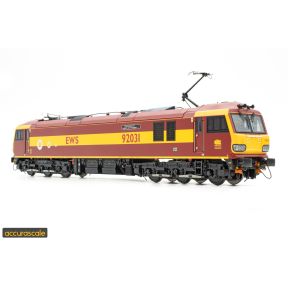Accurascale ACC3283SIL OO Gauge Class 92 92031 'The Chartered Institute of Transport' EWS DCC Fitted