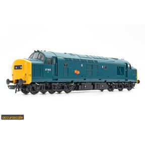 Accurascale ACC3530 OO Gauge Class 37 37185 BR Blue With Cornish Lizard
