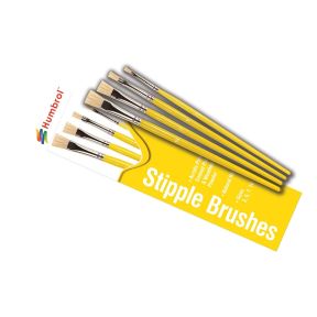 Humbrol AG4306 Stipple Paint Brush Set Pack Of 4