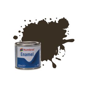 Humbrol No.10 Service Brown Gloss Enamel Paint 50ml Tin