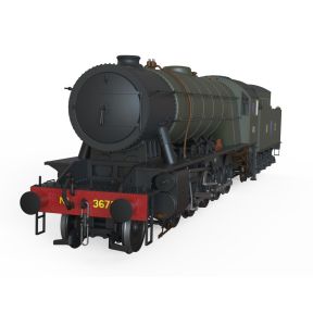 Clark Railworks C1007Z OO Gauge WD Austerity 2-10-0 3672 'Dame Vera Lynn' WD Brunswick Green