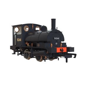 Clark Railworks C1026 OO Gauge L&Y Class 21 Pug 0-4-0 51241 BR Plain Black