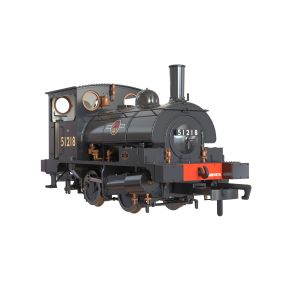 Clark Railworks C1030 OO Gauge L&Y Class 21 Pug 0-4-0 51218 BR Black Late Crest As Preserved