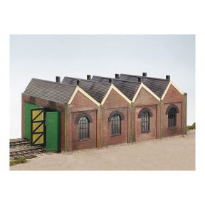 Wills CK12 OO Gauge Two Road Engine Shed Plastic Kit