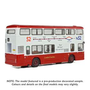 EFE E28831 OO Gauge Leyland Titan B15 Bus London Coaches T343 Route 52 Victoria Bus Station