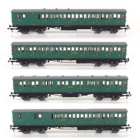 EFE Rail E86022-SH OO Gauge LBSCR 4 Coach Pack Southern Green Isle Of Wight