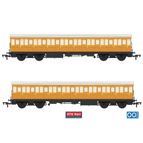 EFE Rail E86032 OO Gauge 54ft Non Corridor Third Class Coach Lined Teak No.421