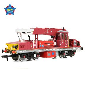 EFE Rail E87049 OO Gauge Plasser 12 Ton YOB Diesel Hydraulic Crane DRP81523 Javis/Fastline Maroon
