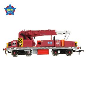 EFE Rail E87049 OO Gauge Plasser 12 Ton YOB Diesel Hydraulic Crane DRP81523 Javis/Fastline Maroon