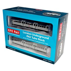 EFE Rail E99942 OO Gauge London Underground 4 Car 1962 Tube Stock Central Line Set 32