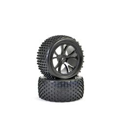 FTX FTX6301B Vantage Rear Buggy Tyre Mounted on Wheels (PR) Black