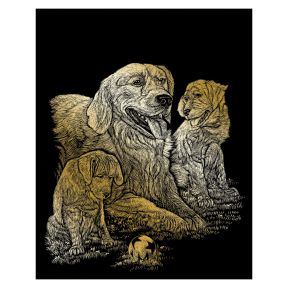 Royal And Langnickel GOLF11 Golden Retrievers Engraving Art