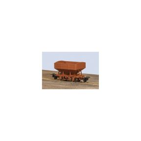 Peco GR-340UG OO-9 Snailbeach District Railways 4 Wheeled Hopper Wagon Brown Unnumbered