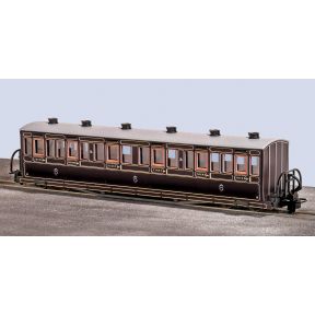 Peco GR-620A OO-9 Ffestiniog Railway Long Bowsider Bogie Coach No.19 Victorian Era Livery