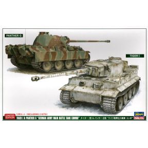 Hasegawa 30067 Tiger I And Panther G Tanks Plastic Kit