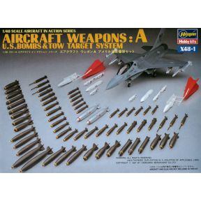 Hasegawa X481 US Aircraft Weapons Pack A Plastic Kit