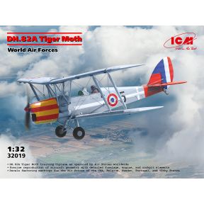 ICM 32019 DH.82A Tiger Moth of the World Air Forces Plastic Kit