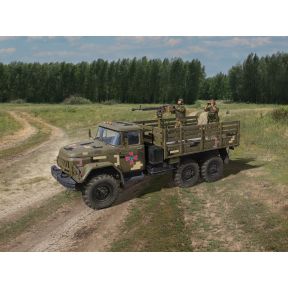 ICM 35017 ZiL-131 With DShKMd Crew Plastic Kit