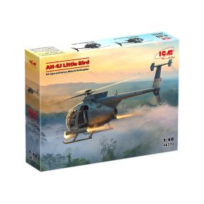 ICM 48370 AH-6J Little Bird Helicopter U.S Special Forces Plastic Kit