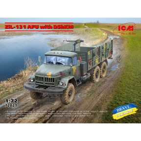 ICM 72821 ZiL-131 AFU Truck with DShKM Heavy Machine Gun Plastic Kit