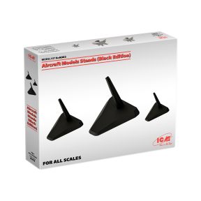 ICM A002 Set Of Three Aircraft Models Stands Black