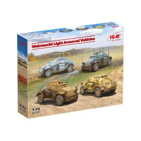 ICM DS7207 Set Of 4 Wehrmacht Light Armored Vehicles Plastic Kit