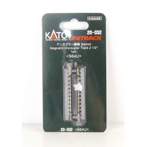 Kato K20-032 N Gauge Unitrack (S64U) Straight Uncoupler Track 64mm