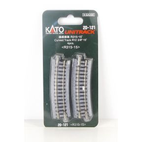 Kato K20-121 N Gauge Unitrack (R315-15) Curved Track 15 Degree (Pack Of 4)