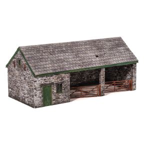 Scale Model Scenery KX064 OO Gauge Farm Machinery/Tractor Store Laser Cut Kit