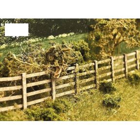 Scale Model Scenery LX006 OO Gauge 4ft Post & Rail Fencing Laser Cut Kit